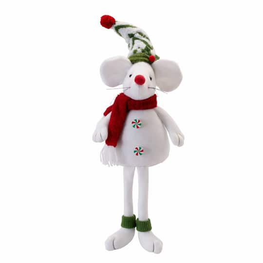 Melrose 19.5" Holiday Plush Mouse Figurines Set